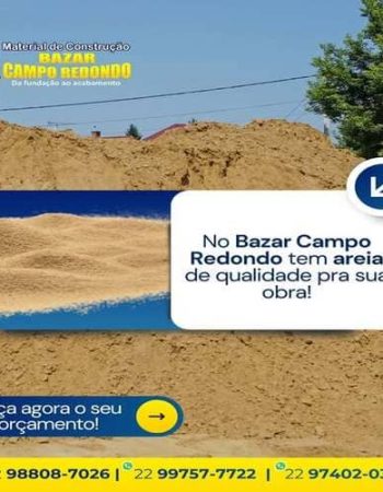 Material de Construção Bazar Campo Redondo em São Pedro da Aldeia