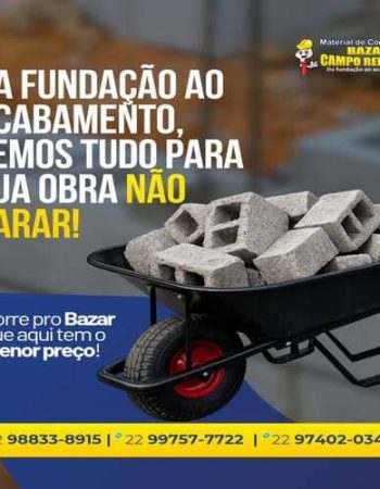 Material de Construção Bazar Campo Redondo em São Pedro da Aldeia